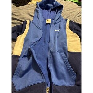 Nike Jacket Youth Medium Zip Up With Hood Blue